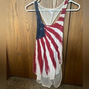 American flag tank